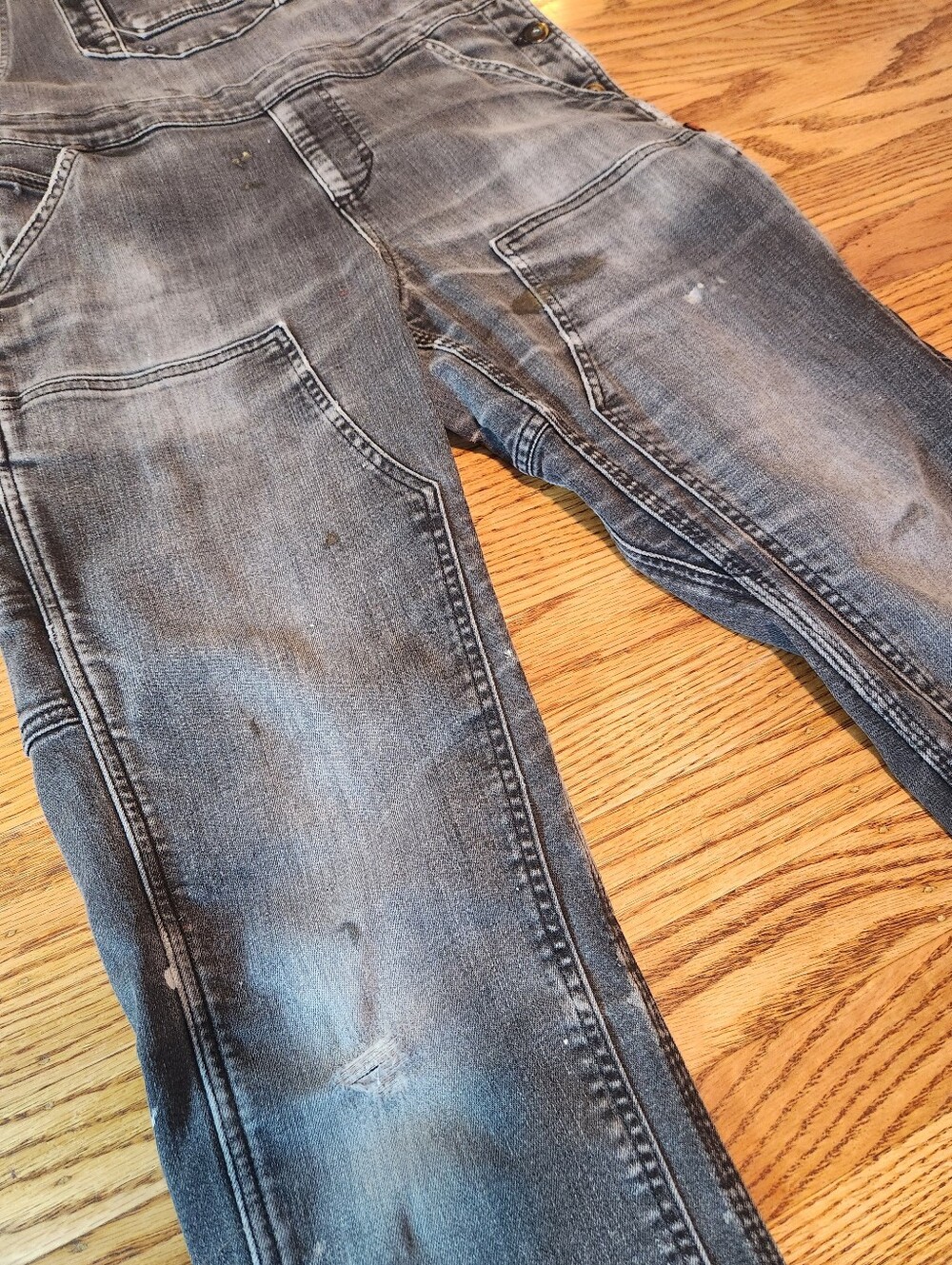 Dovetail Freshley Black Denim Overalls Sz 8 - Picture 3 of 11